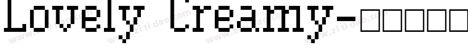Lovely Creamy字体转换